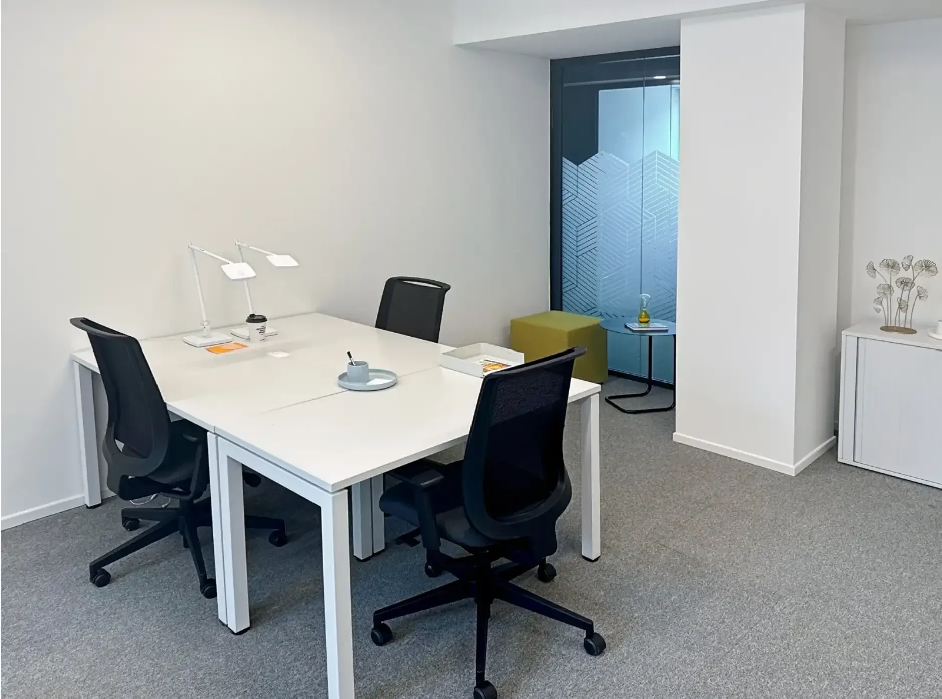 Private office with two desks