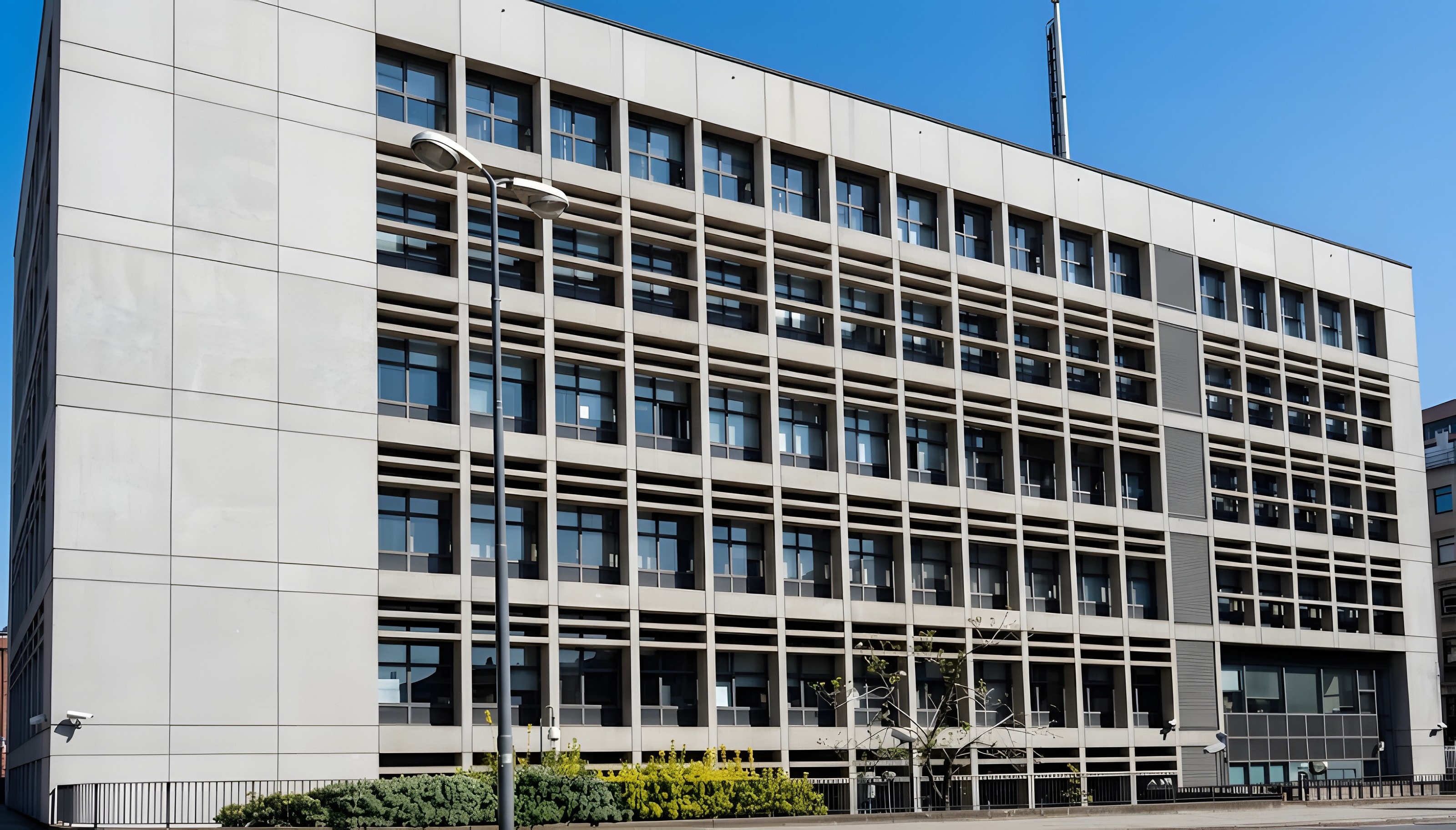 The building on Via della Boscaiola from the street